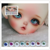 (3 pairs) BJD doll night Loli pressed eyeball 12MM14MM16MM18MM black pupil glitter small iris