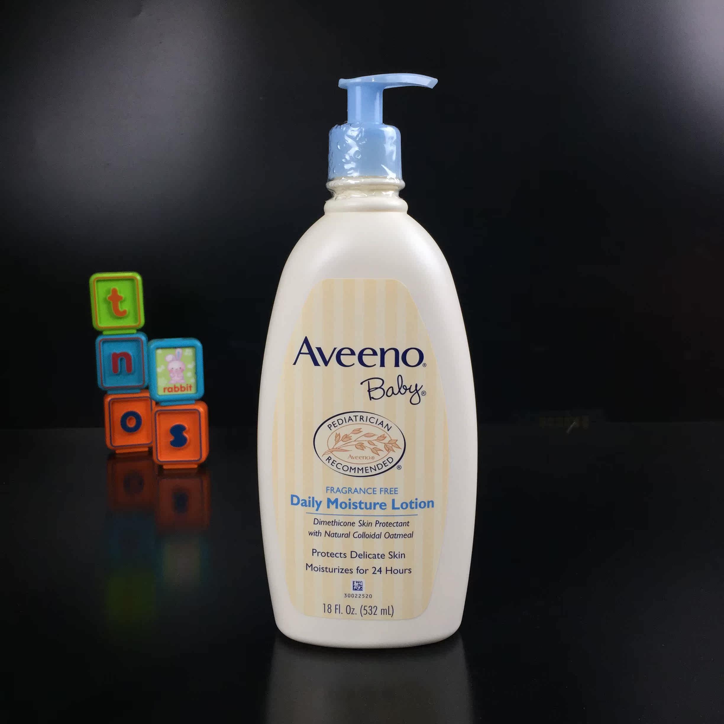 美国原装aveeno baby艾维诺婴幼儿燕麦润肤乳护肤露身体乳532ml