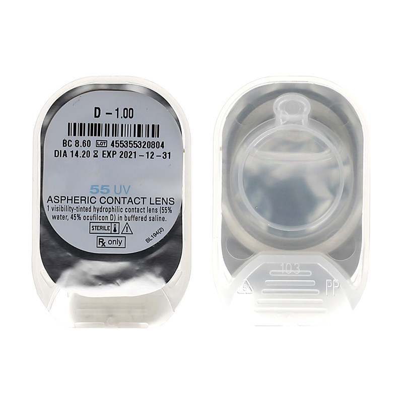 百秀库博光学隐形近视眼镜月抛欧柯莱视6片装半年抛旗舰店正品