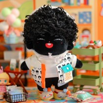 20cm cotton dolls small black pedestrian paparazzi nude baby ugly cute doll (without clothes)
