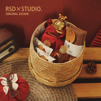 Tanabata wedding Chinese style high-end tea small can Tea with hand gift bridesmaid set wedding gift box set