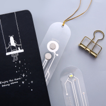 Luminous LED booklet light creative hipster students with bookmarks eye shake sound with luminous night light Belt