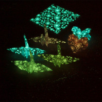 Square luminous love pattern thousand paper crane love origami fluorescent color paper student children handmade materials