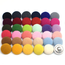 Womens double-sided cashmere coat buttons high-end cloth buttons childrens cotton clothes sweaters colored hand-stitched buttons