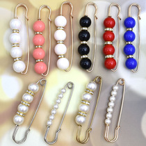 Pearl pin anti-light brooch U-pin female corsage accessories coat suit sweater hat decoration buckle