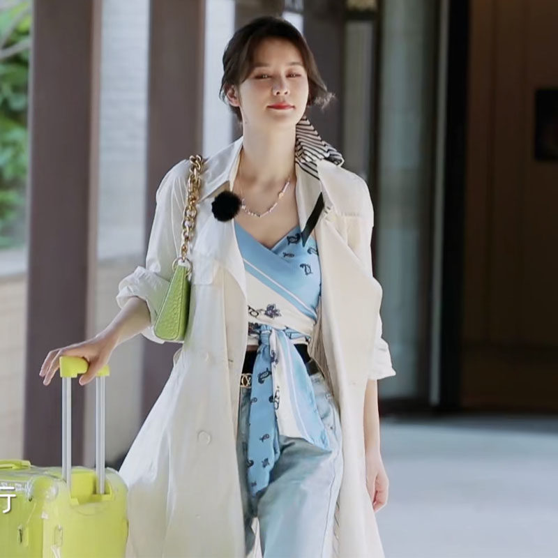 9512#妻子的浪漫旅行5张馨月同款印花拼色t恤个性小众吊带上衣潮 - 17