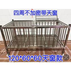 Factory stainless steel chicken and duck cages, pigeon cages, rabbit cages, pet cages, household large encrypted and thickened breeding cages, direct promotion from manufacturers