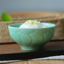 Longquan celadon bowl 4 5 inch ceramic rice bowl Chinese-Japanese tableware home retro creative small Bowl tableware