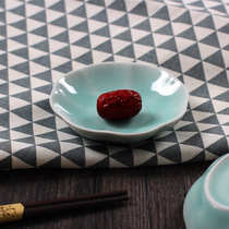 Bowl China Green Porcelain Snack Snack Dish Vinegar Dish Taste Saucer Saucer Dish ceramic Dip Saucer glass series