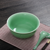 Bowl China Green Porcelain Large Noodle Bowl ceramic soup bowls salad bowls Noodles Bowl home Ceramics Sweet bowl Bowl Rice Bowl bowl Bowl Bowl