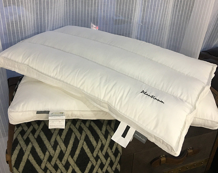 plantinum枕芯pt中低枕头低弹枕80s柔赛丝英伦枕儿童低矮护颈枕_7折