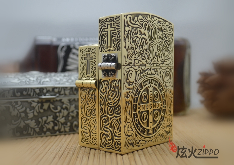 zippo打火机纯铜地狱神探康斯坦丁恶灵挽歌电影原版六面浮雕