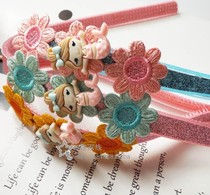 e-decorated Family Childrens cute flowers fish beauty soft head hoop bangs Magic stickers broken hair sticky hair stickers