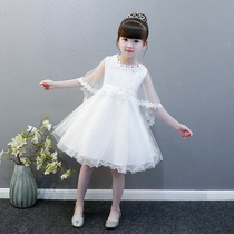 Girls' Dresses 2022 New Children's Summer Princess Dresses Dresses Little Girls' Skirts Puffy White Vest Skirts