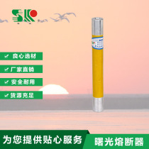 Dawn explosion-proof fuse PT type RN2-10KV 0 5A size 185 * 20mm high voltage fuse yellow tube