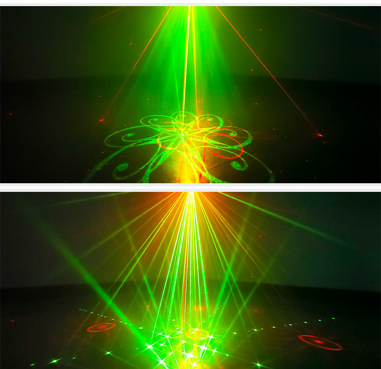 128图案激光灯ktv闪光灯家用蹦迪灯爆闪七彩灯酒吧彩灯舞台灯光