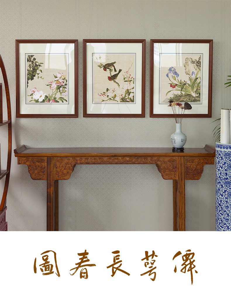 适用于中式国风餐厅中装饰画平面挂画国画客厅墙壁画书房宣纸画郎