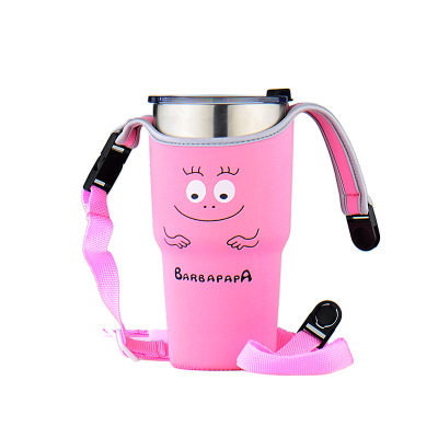 Ice Ba Cup Mr. Bubble Cup Cover 30oz Cartoon Bear Bag Bag Spot Portable Backable Fat Cup Protective Cover