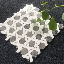 Bathroom Mosaic puzzle Stone Wash basin background wall Marble Hexagonal kitchen culture stone tile