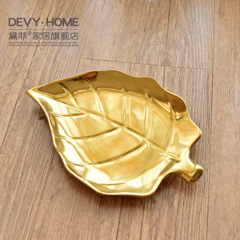 Light European - style key-2 luxury ceramic jewelry shelf modern simplicity porch key cosmetics desktop boxes