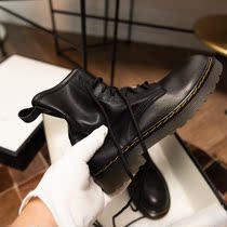 Seven-step Forest first layer cowhide 2021 New Wild flat-bottomed Martin boots children British style short boots autumn and winter