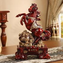 Horse ornaments Horse to success Home accessories Crafts Living room wine cabinet decoration Office Feng Shui lucky gifts