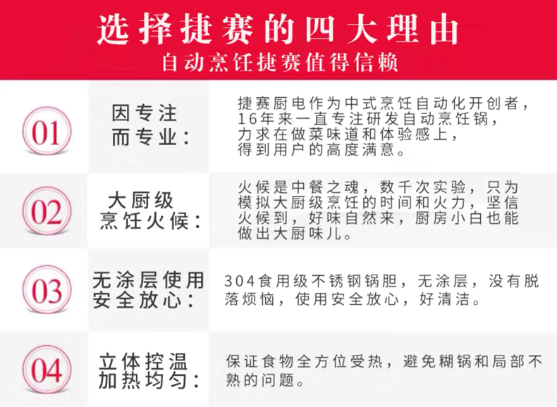 捷赛多功能全自动智能电炒锅烹饪锅介绍