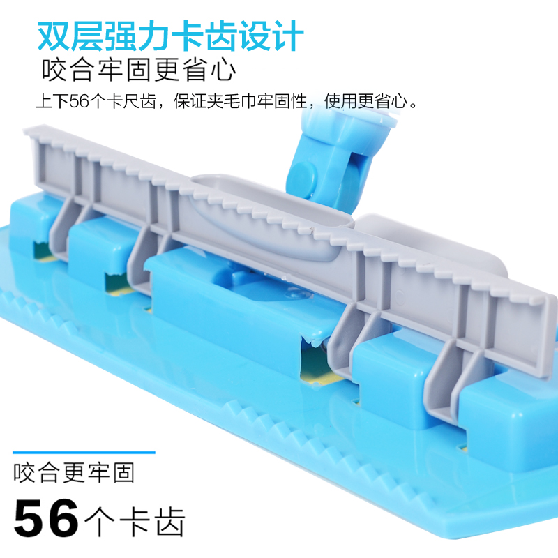 汉世刘家平板拖把拖布擦木地板托把家用瓷砖夹毛巾地拖墩布平拖产品展示图2