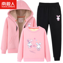 Antarctic children's coat female autumn winter lamb fluffy girl top