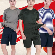 Physical training clothes suit mens summer physical fitness short sleeves speed dry and breathable for training and t-shirt military fans shorts