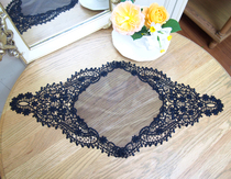 American coffee table decorative bottle mat table flag Black scratch-resistant placematti wine cabinet lace mat lamp mat A- 14