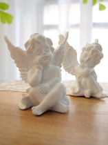 New French style Palaeoloo Cocoa Style Small Angel Sculptures Pendulum Display Decorations