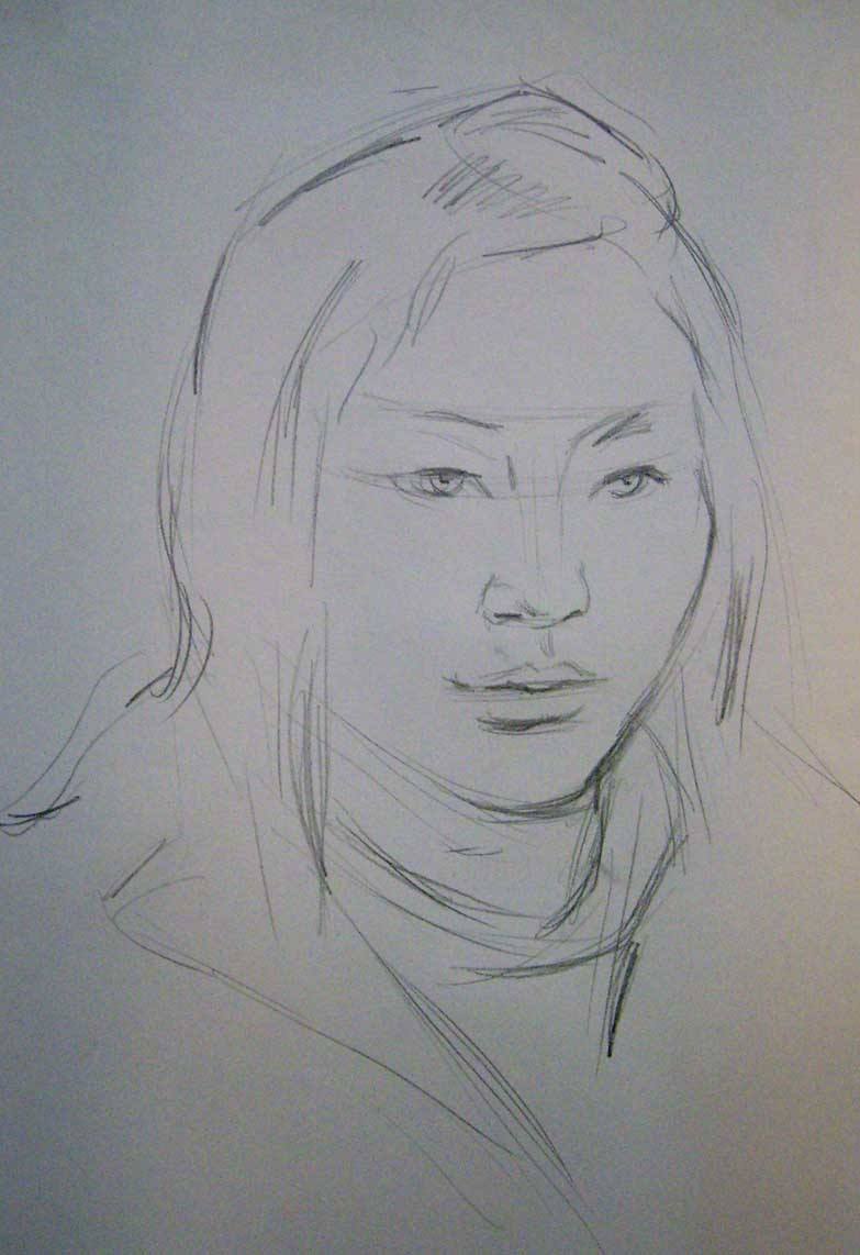 脸的轮廓必须满足三个要素:瓜子脸,高鼻梁,大眼睛.五官位置