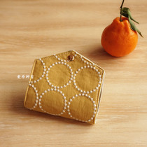 INS Japan Minagawa Minagawa Mask Containing protective sheath Jacket Bag Cloth embroidery with portable temporary packing for temporary storage