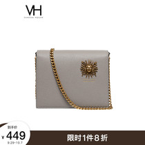 VH bag womens bag New 2021 premium sense crocodile small square bag fashion chain shoulder bag temperament shoulder bag