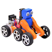 Childrens technology small production invention diy handmade material package primary school science experiment Galaxy Warrior deformation car