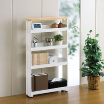 Japan imports household with pulley clamp holding rack kitchen bathroom clearance cart multi-layer storage cart