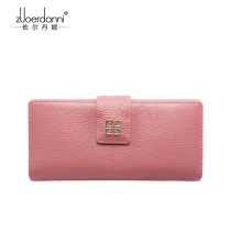 Lady Zoldanies new Japan-ROK personality Long Genuine Leather Zero Wallet 100 lap large capacity hand holding bag