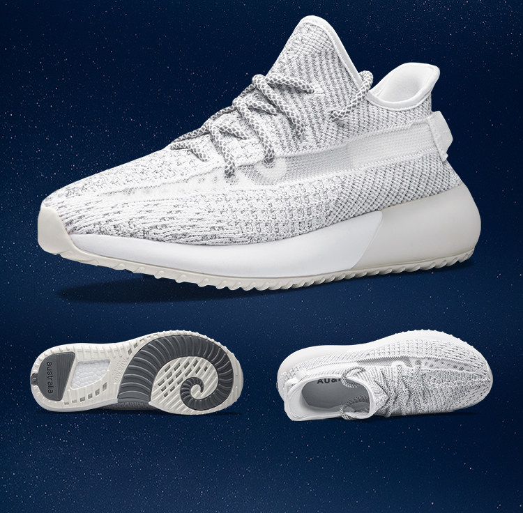 aumu夏季新款女鞋nmd yeezy椰子鞋潮350v2满天星跑步鞋运动鞋子男