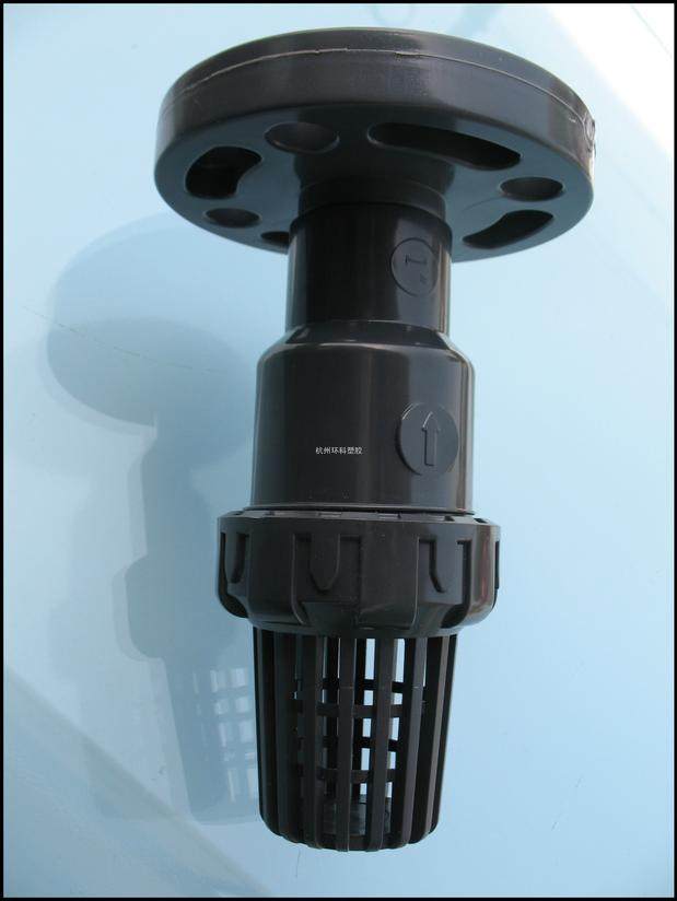 优质热卖pvc法兰底阀upvc单由令底阀终端止逆阀dn152025324050