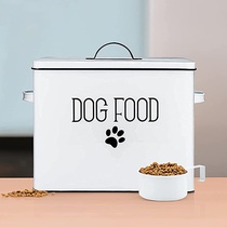 Large Capacity High Face Value Iron Nordic Rice Barrel Pet Cat Litter Freeze-dried Grain Moisture Storage Tank Cat Dog Food Grain Storage Barrel