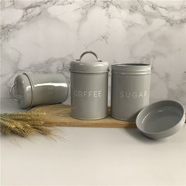 Round minimalist Emmanuel Macron color damp high face value with sealed jar Nordic style tea candy coffee containing jar