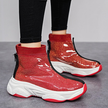 Rubber shoes womens rain boots waterproof non-slip water boots mid-tube sexy cute womens red shoes rain boots womens fashion outerwear