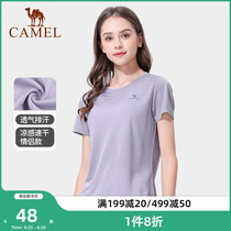 Camel Summer Outdoor Sport T-Shirt Woman With Light And Breathable Half Sleeve Lady Short Sleeve Compassionate Tide Casual Blouse