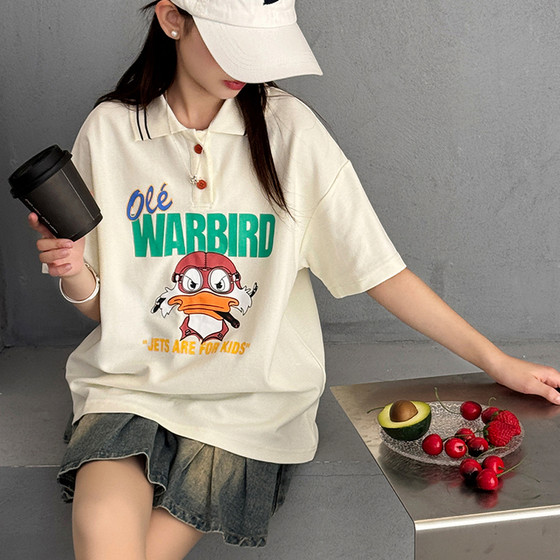 Girls polo neck short-sleeved T-shirt 2025 new summer children's loose casual tops for girls' big children's spring and summer half-sleeved T-shirt
Girls polo neck short-sleeved T-shirt 2025 new summer children's loose casual tops for girls' big children's spring and summer half-sleeved T-shirt