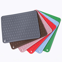 Silicone bowl mat drain mat non-slip tasteless kitchen Cup plate bowl drain mat creative chopsticks drain mat sink drain drain