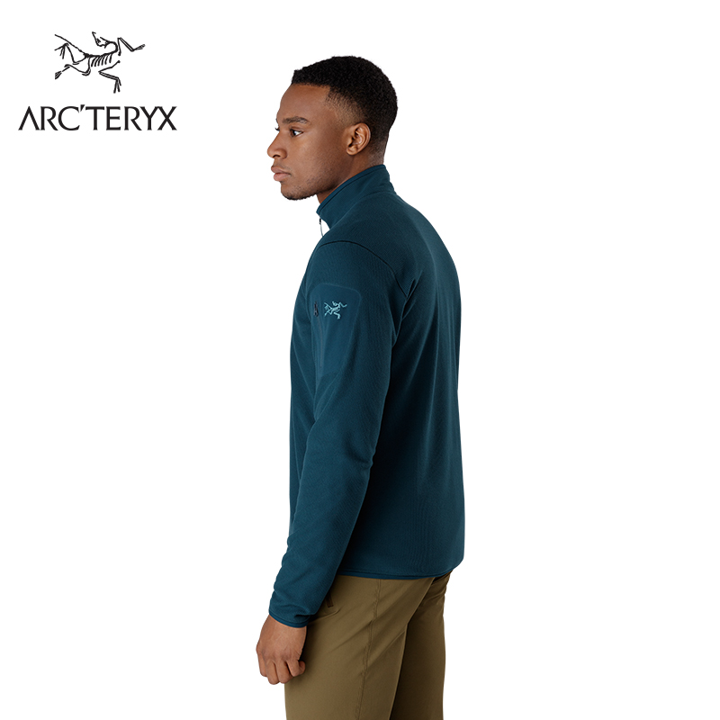 Arcteryx始祖鸟男款户外运动半拉链抓绒衫夹克Delta LT Zip 