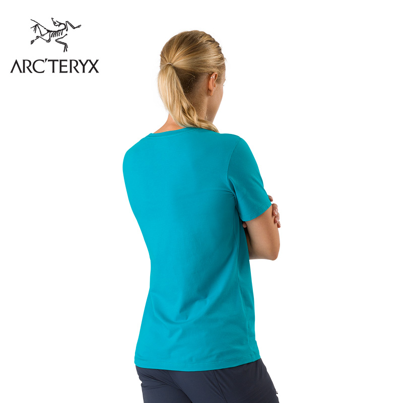 Arcteryx始祖鸟女款徒步休闲透气棉质短袖T恤Quadrants 