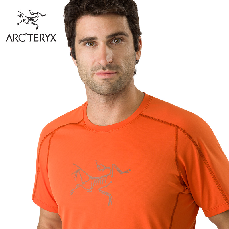 Arcteryx 始祖鸟男款户外吸湿排汗贴身舒适透气快干运动T恤Phasic 