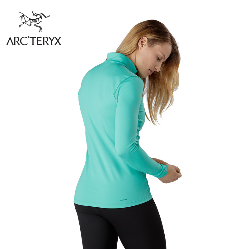 Arcteryx 始祖鸟女款半拉链保暖舒适内搭长袖内衣 Phase AR Zip 